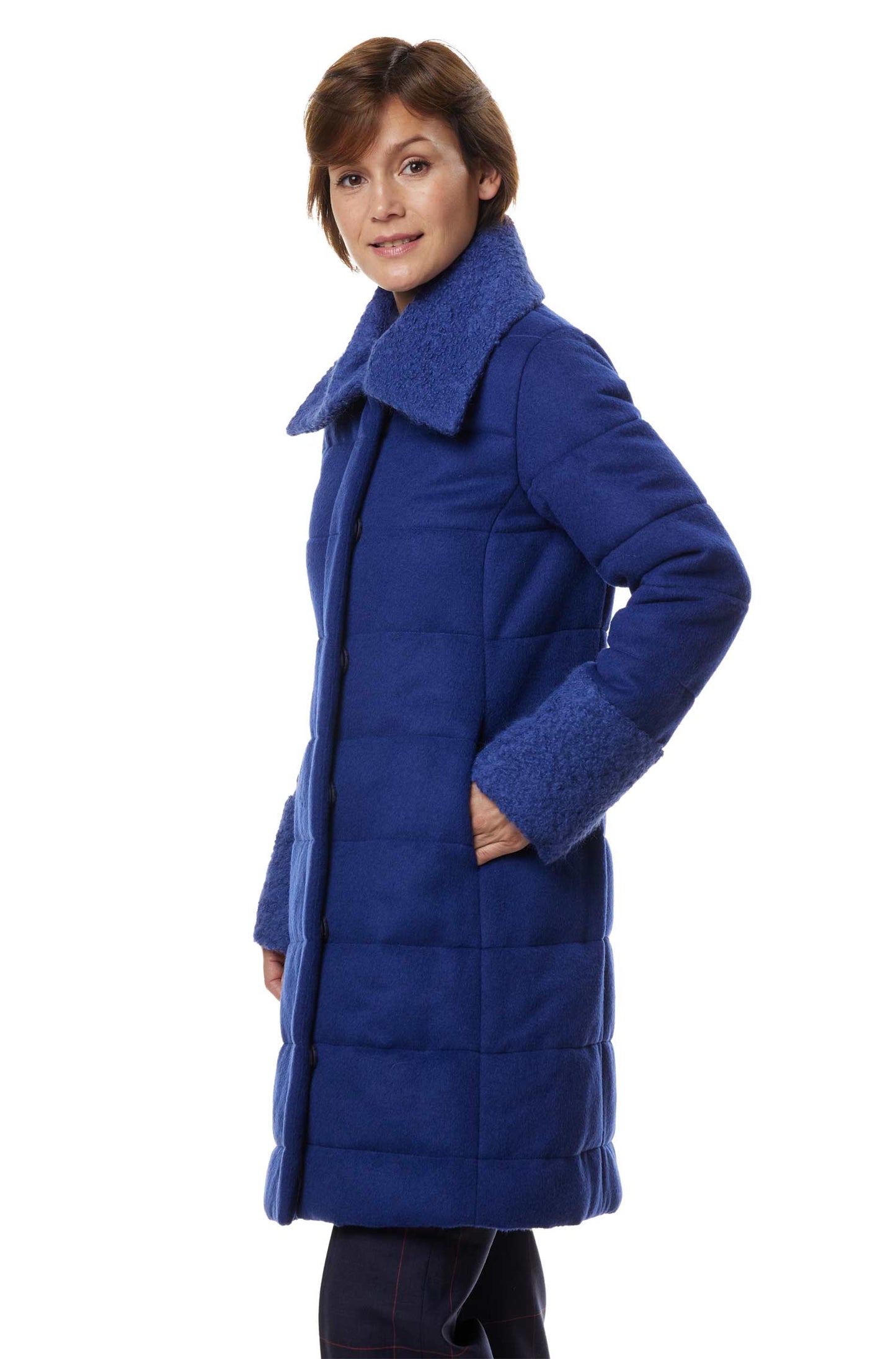 Alpaka Steppmantel SARAH - 67% Alpaka