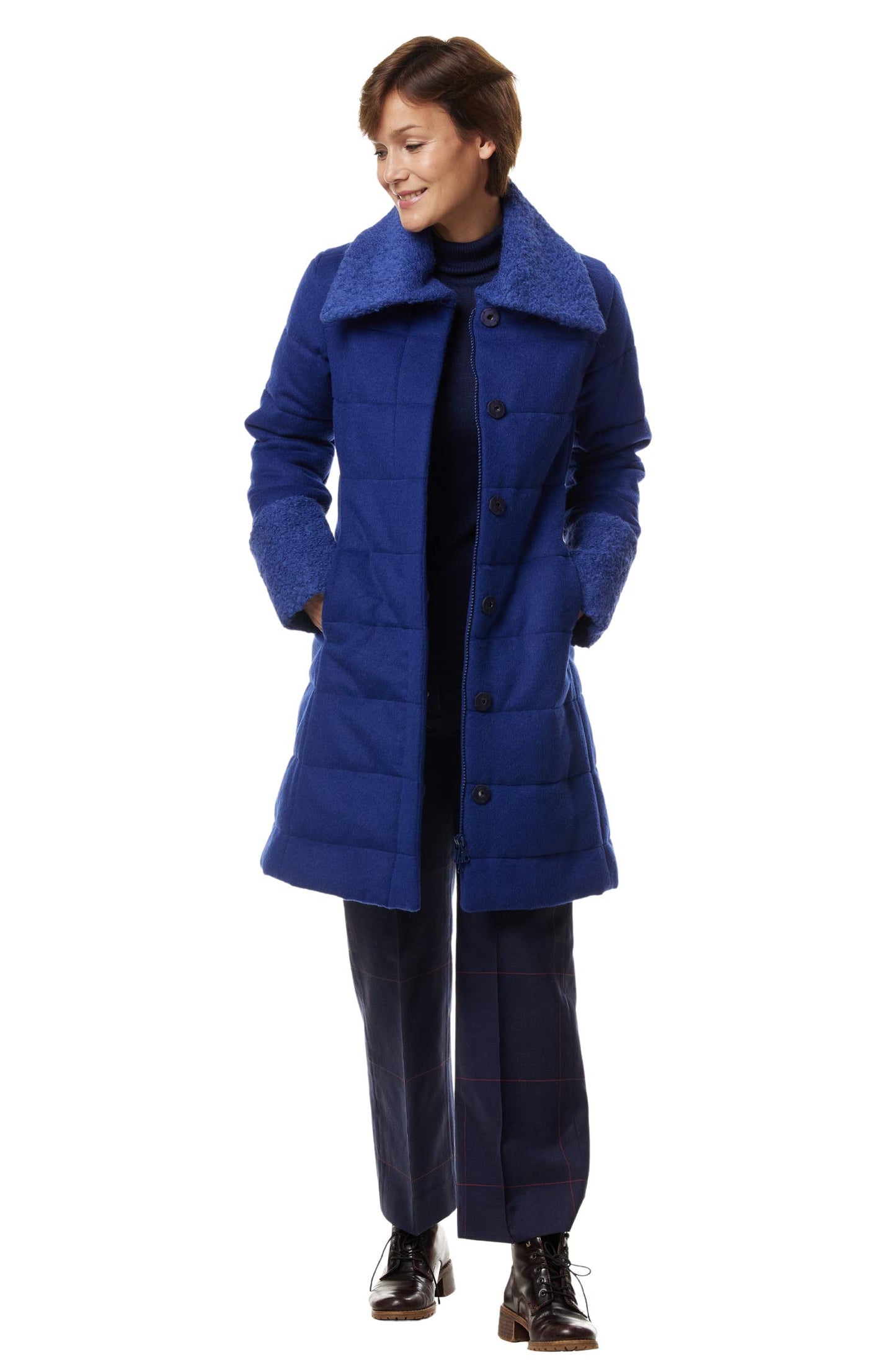 Alpaka Steppmantel SARAH - 67% Alpaka
