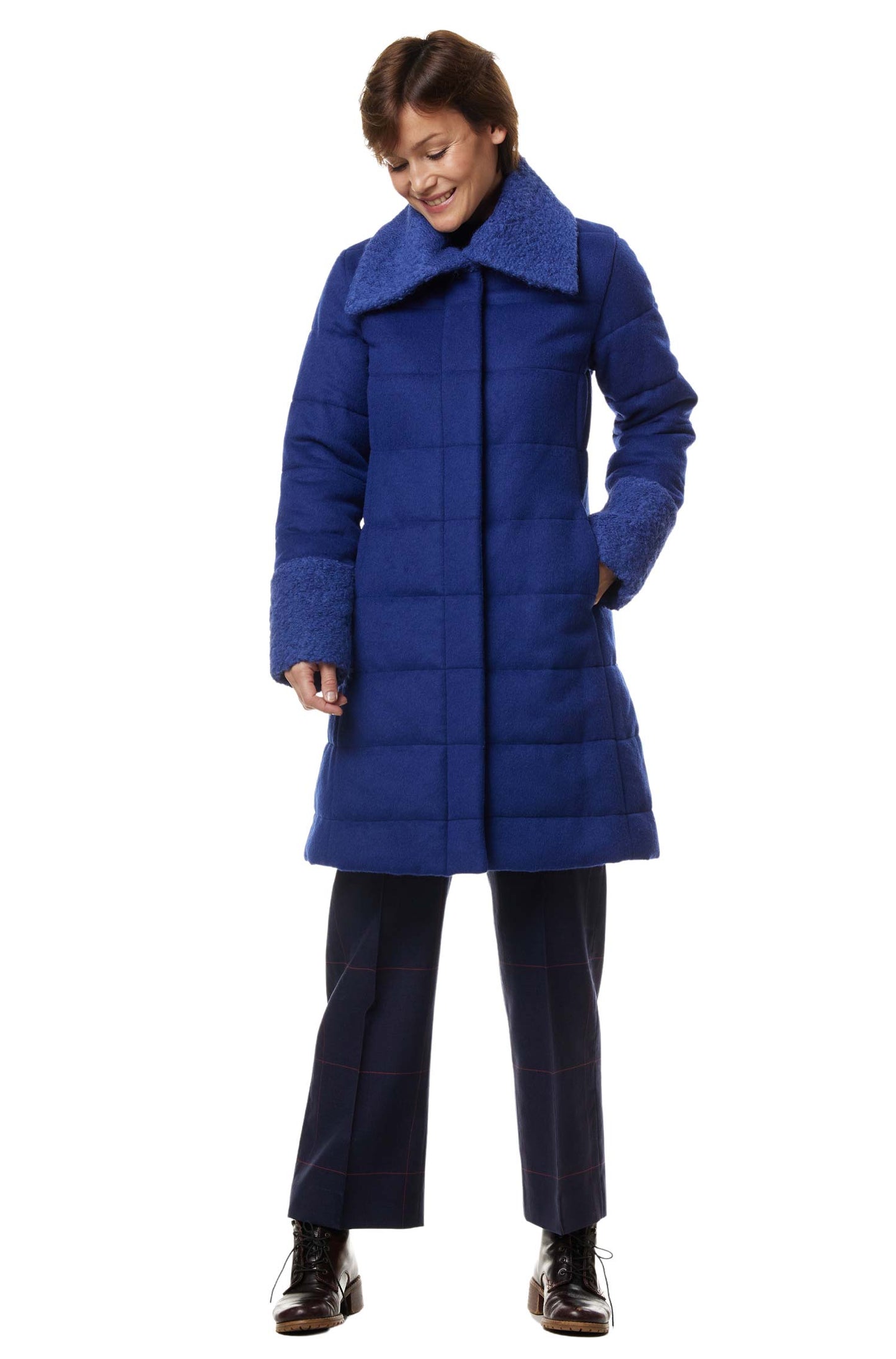 Alpaka Steppmantel SARAH - 67% Alpaka