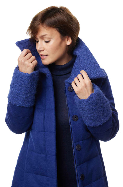 Alpaka Steppmantel SARAH - 67% Alpaka