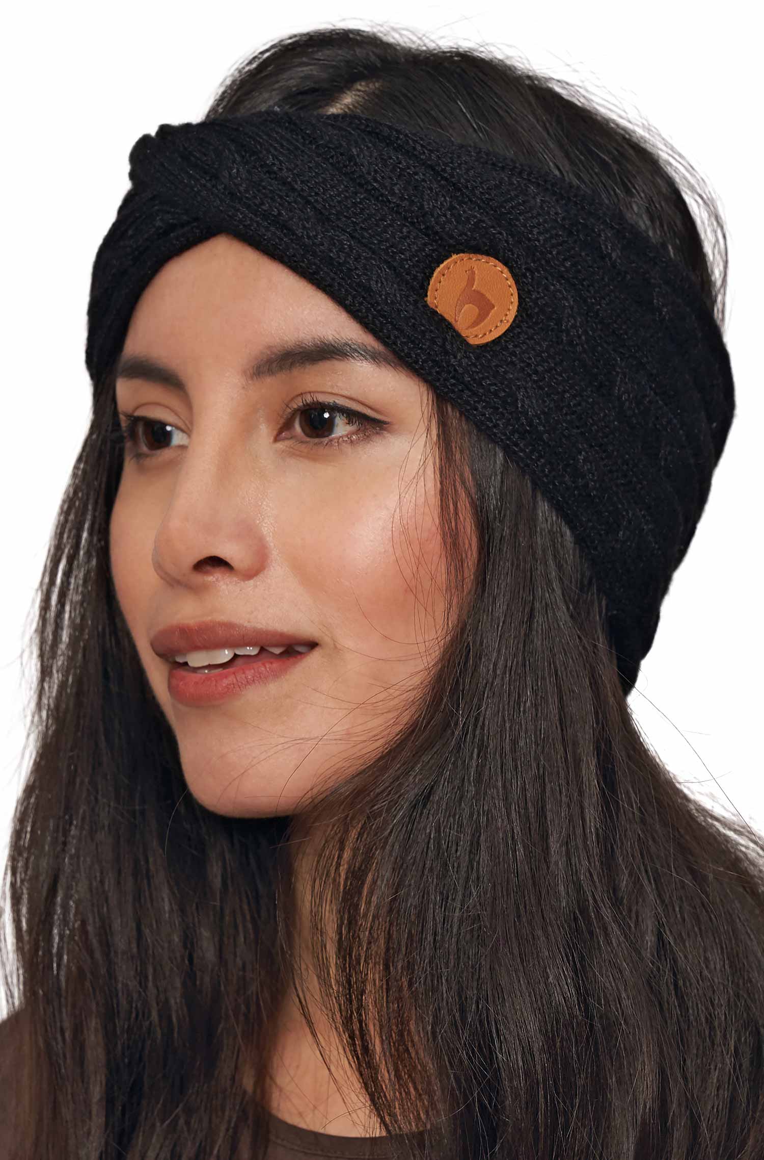 Alpaka Stirnband SUAVE mit Twist - 100% Alpaka one-size