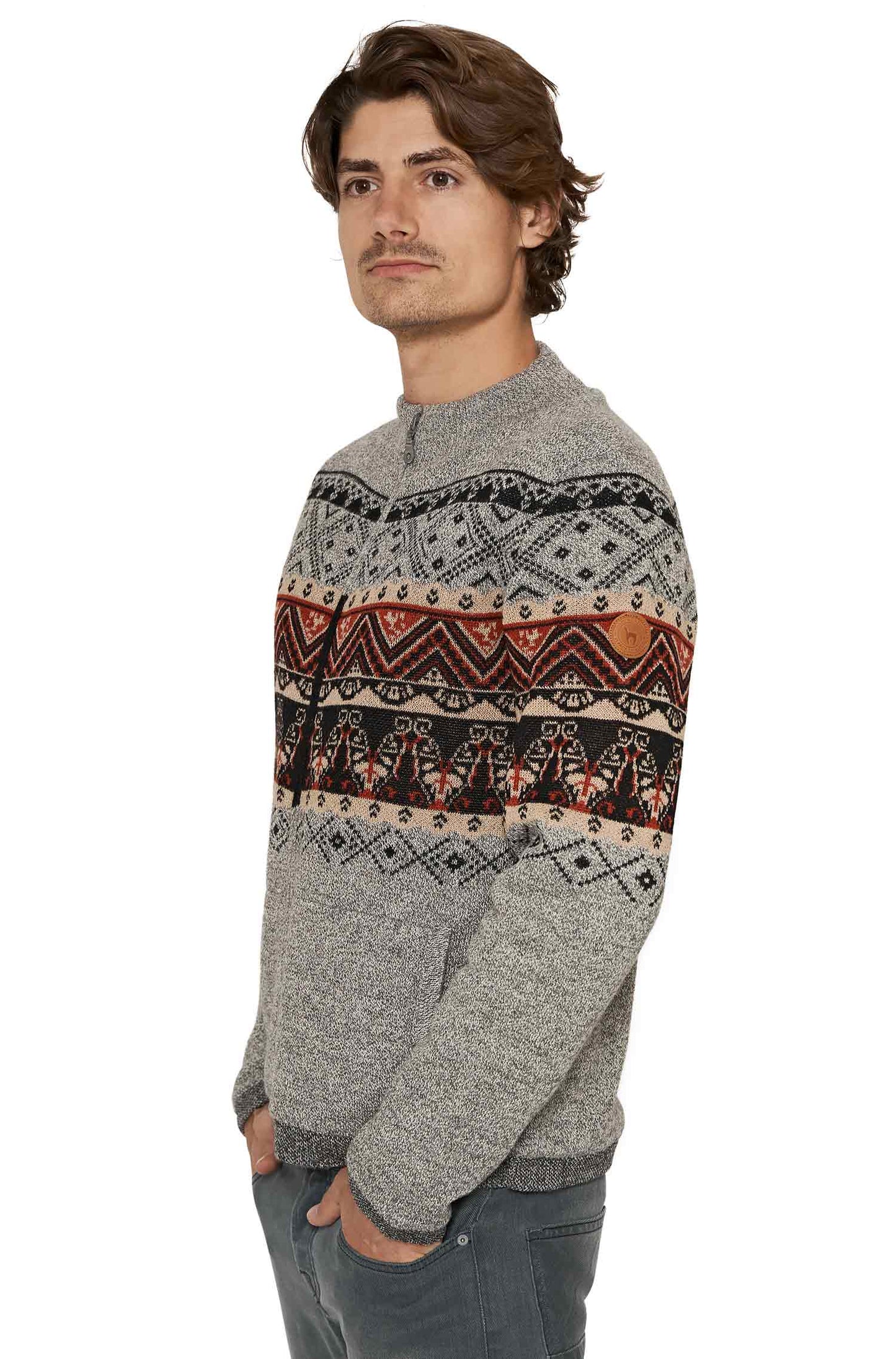 Alpaka Strickjacke FIESTA Herren