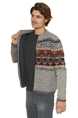 Strickjacke Herren FIESTA aus 100% Alpaka