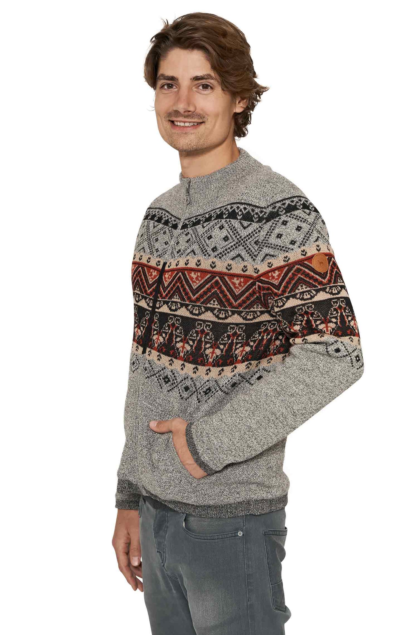 Alpaka Strickjacke FIESTA Herren