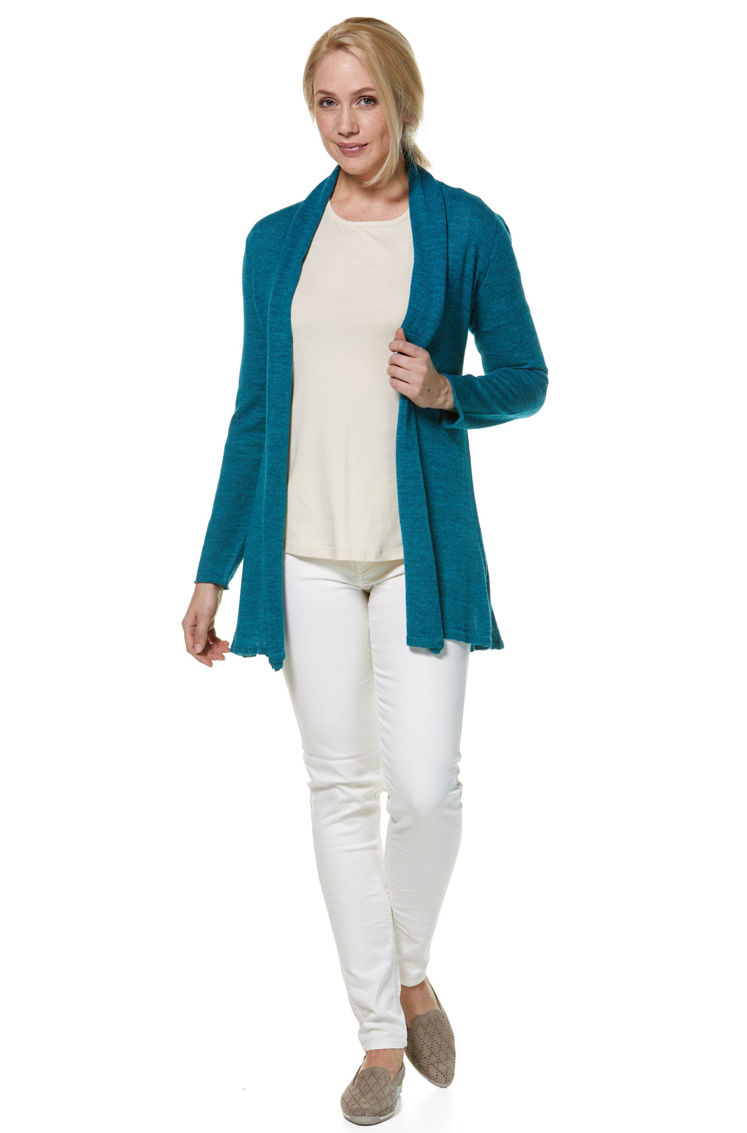 Alpaka Strickjacke PENELOPE LONG