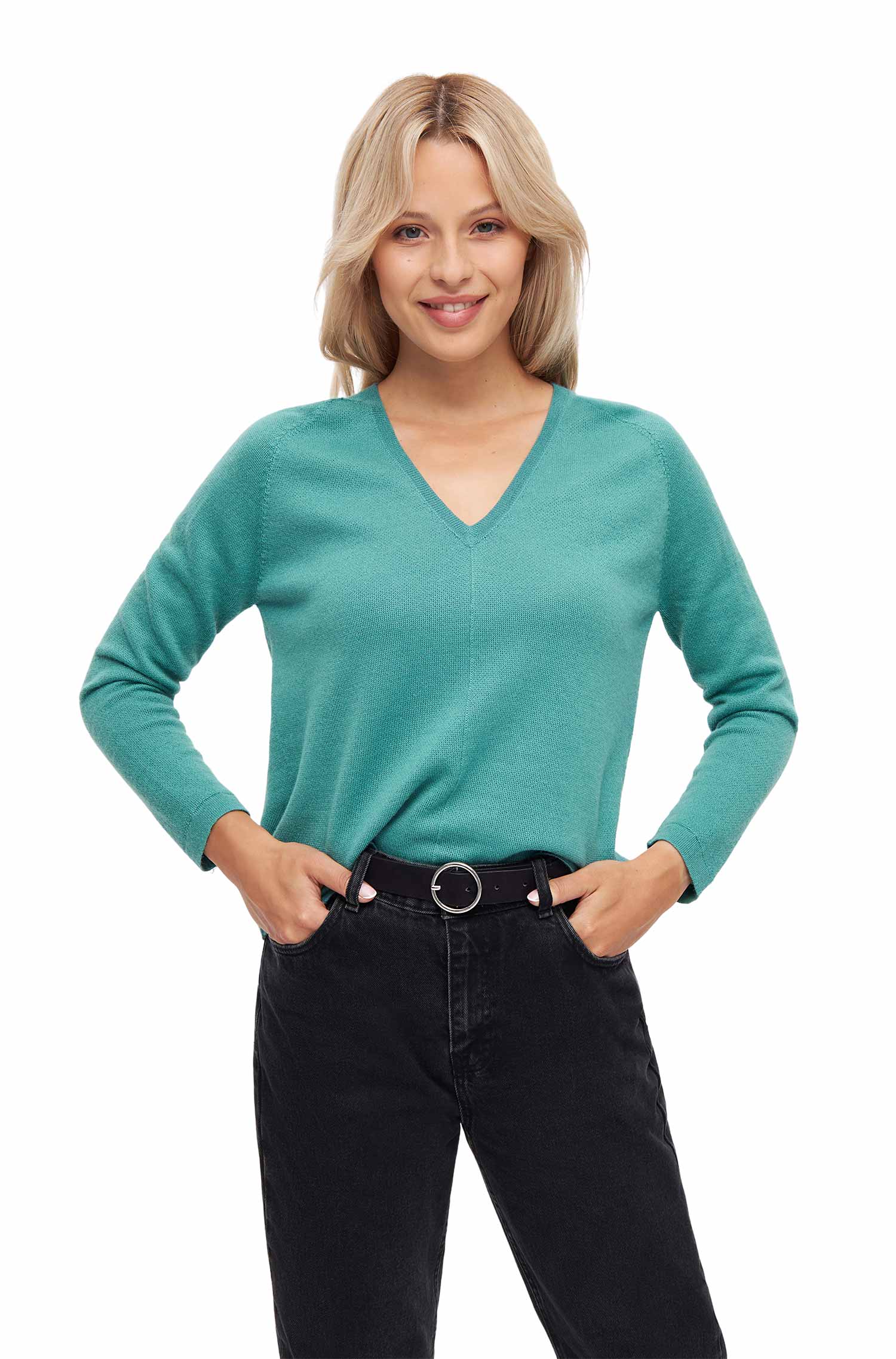 Alpaka Pullover ANNA - 100% Alpaka mint