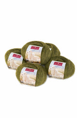 Alpaka Wolle REGULAR | 5x50g | 100% Alpaka | 36 Farben 68 avocado one-size