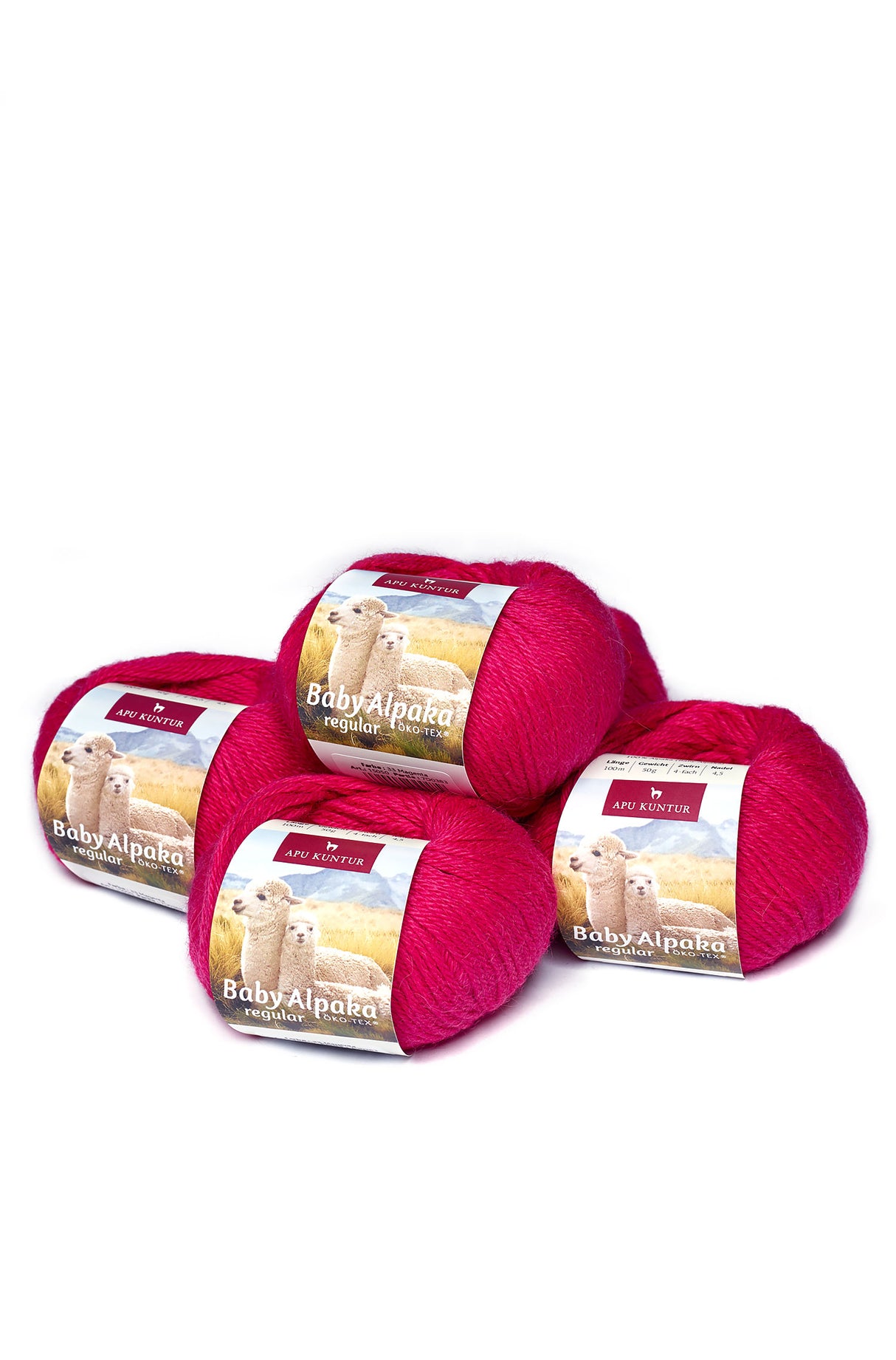 Alpaka Wolle REGULAR | 5x50g | 100% Alpaka | 36 Farben