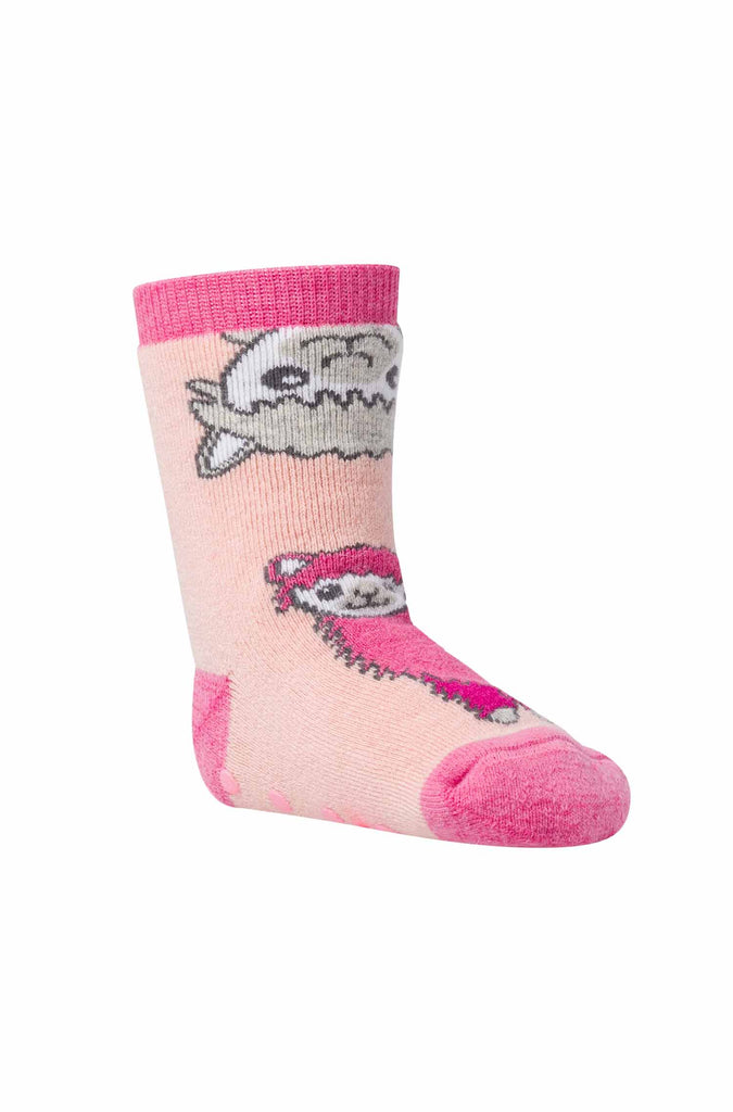 Alpaka Socken Kinder mit MOTIV pink