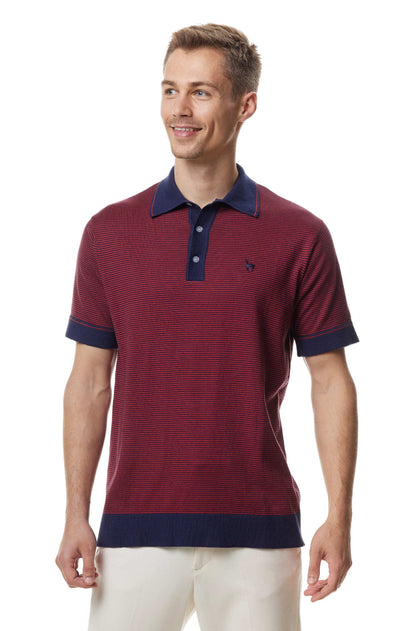Pima-Baumwolle Poloshirt DIEGO Herren - 10% Royal Alpaka