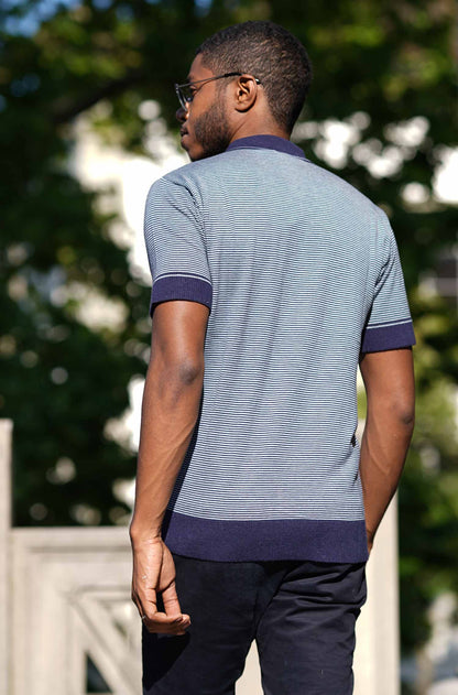 Pima-Baumwolle Poloshirt DIEGO Herren - 10% Royal Alpaka