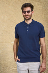 Poloshirt Herren SIMRON aus 90% Bio Pima Baumwolle und 10% Royal Alpaka