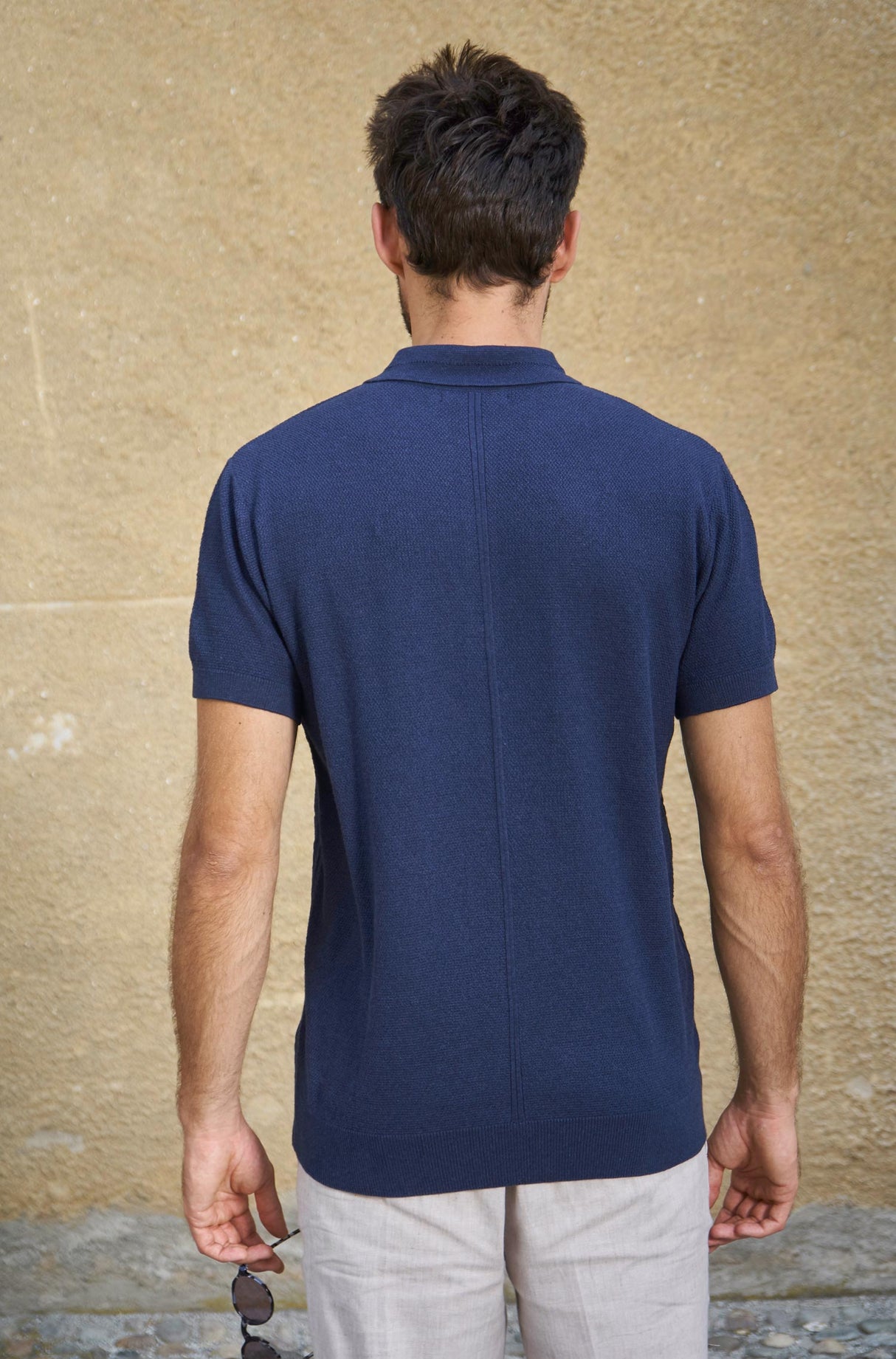 Poloshirt Herren SIMRON aus 90% Bio Pima Baumwolle und 10% Royal Alpaka