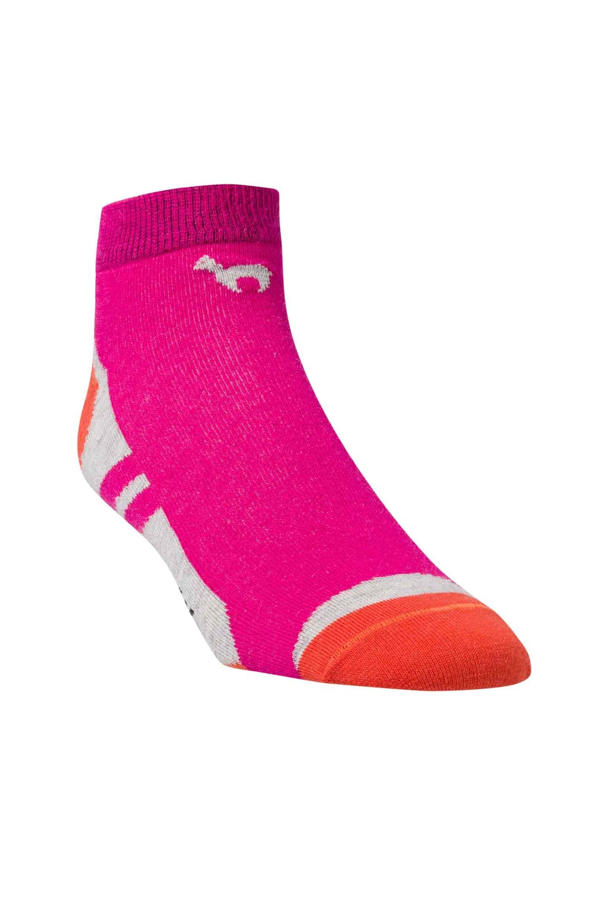 SNEAKER SPORT Socken Premium - 70% Alpaka fuchsia orange