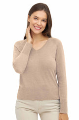 Pullover AURELIA 70% Bio Baumwolle und 30% Alpaka beige