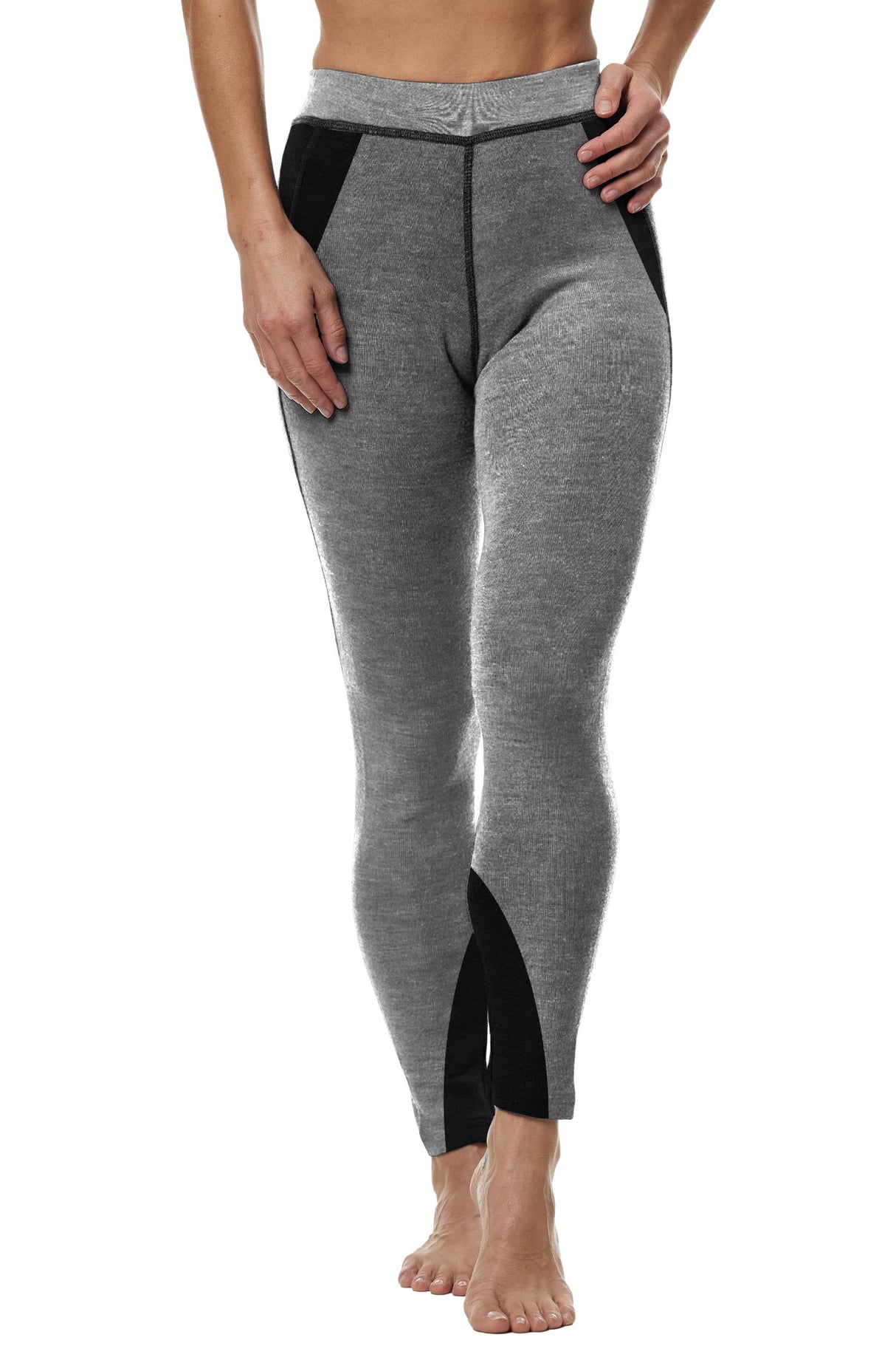 Thermo-Leggings Damen ST. MORITZ mit 63% Royal Alpaka grau